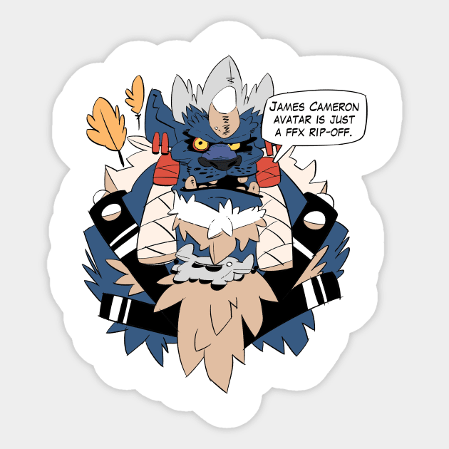 Sarcastic Kimahri 4 Sticker by galgard000